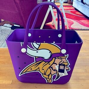 New Purple Viking Themed Tote Bag FOCO